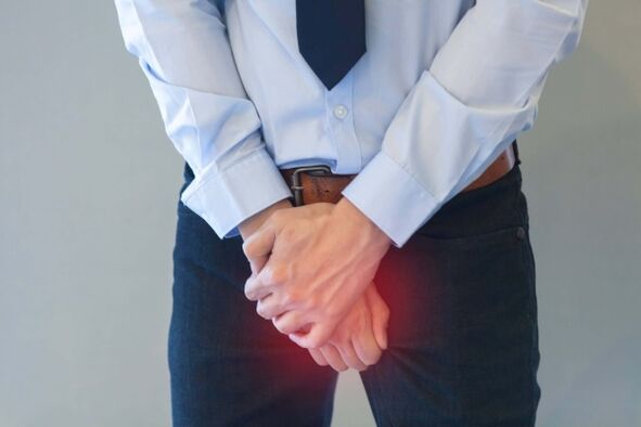 sakit pangkal paha dengan prostatitis akut