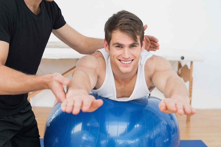 latihan pada fitball untuk prostatitis